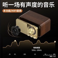 Pembesar Suara Bluetooth Retro JY66 Baharu Kayu Klasik Radio Subwufer Slot Kad Pembesar Suara Kecil 