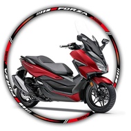 FORZA Motorcycle Accessories Wheel Hub Sticker  Reflective Decals For HONDA FORZA 125 250 300 350 FO