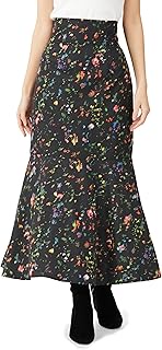 Bis BVC43070 Women's Skirt, Washable, Bokashi Flower Art Pattern, Mermaid Skirt