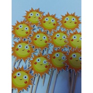 SUN CUPCAKES TOPPER.