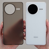 Corrugated Clear Hard PP Back Case For POCO F7 Ultra/F7 Pro Redmi K80 Slim 0.64MM Matte uneven Cover