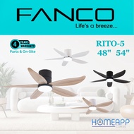 FANCO CO-FAN ceiling fan Rito-5 smart wifi 24W LED light DC motor remote control