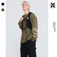 Ed Hardy x Autumn Tiger Head Print Loose Long-Sleeved T-Shirt for Men & Women