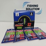Starlet Light Stick/ Glow Stick Diamond Starlite Lumica Fishing Light/ contains 5 - 1 box contains 5