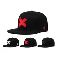 Men's Snapback Hat Style Hi Hop Hat Thick Material Embroidered Logo X Latest Trandy Style