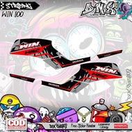 HONDA WIN 100 WINNER RACING KD37 VARIATION STICKER STRIPING