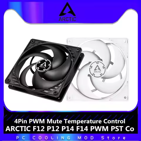 ARCTIC F12 P12 F14 PWM PST Co Case Fan 120mm,4Pin PWM Temperature Control 12cm Cooler Fan 1800RPM Co