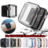 Transparent Watch Protector Case for T500 T5 F18 Smart Watch Case Ultra-thin Full Coverage Soft Clear Screen Cover 44mm