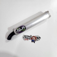 ปลายท่อ ปลายท่อสูตร2จังหวะ SJR สีเงิน ตัวถูก ปลาย3รู ใส่กับคอท่อ SJR ได้ทุกรุ่น ***ตัวถูก***