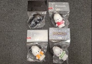 代售 - 1套4隻$10000 不散賣 市面難求 全新未開 UNBOX POCHACCO PC狗 絕版 FIGURE  原色 橙色 紅色 黑色 間條白 綠色