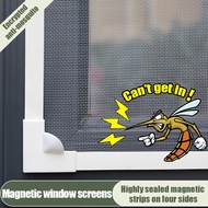 Kyoca (Full Size Range) Upgraded DIY Strong Magnetic Screen Window with Frame Mosquito Screen for Wi