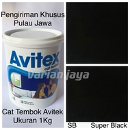 Cat Tembok Avitek 1kg Hitam Super Black Avitex