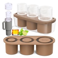 Ice Tray Ice Cube Maker Silicone Ice Cube Mould Container Stanley Cup Ice Box with Lid Bekas Ais Bat