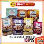 [LOWEST PROMO] Tesco Granola Tropical Fruit   Nut Super Berry Red Berries Flake Fruit Fiber Crunch HoneyNut Muesli