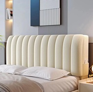 Tấm Lót Đầu Giường Bằng Vải Nhung Sữa 2025 Bọc Đệm Lưng Hình Cung Mềm Mại Bọc Đệm Đầu Giường Toàn Di