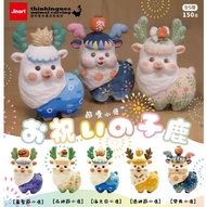 🐻（ 全套５隻）Jinart X 想作室木雕 節慶小鹿 扭蛋 盒玩 🤍台灣代購