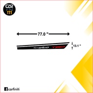 Toyota TRD Wigo Customized Decals Weatherproof Cut Out Vinyl Sticker Black Red White Color