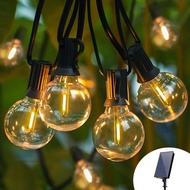 lampu raya solar lampu solar E12 Outdoor Waterproof Solar LED Glass String Lights Holiday Wedding De