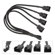DO 3 4 Way PC Fan Splitter 4 Pin PWM Fan Splitter Fan Header Splitter PC Fan Splitter 1 to 3 4 Conve