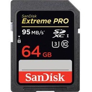 缺貨中 SanDisk Extreme PRO SDXC SD卡 64GB 64G U3 95mb/s 633x