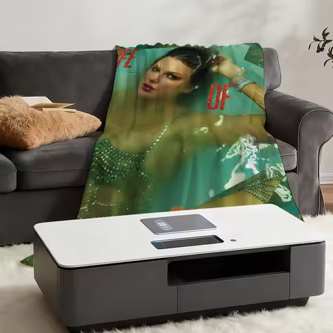 Blanket Throw Super Cosy Plush Living The Life T-TaylorS-ES Showgirl Room Sofa Couch Of Childish A S