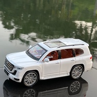 [Ready Stock Hot Sale] 1: 24 Large Size Simulation Land Patrol LC300 Street Car Version Car Model De