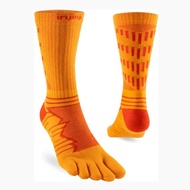 INJINJI ULTRA RUN MIDWEIGHT CREW COOLMAX ORANGE ULTRA-Thin Running Socks Half-Calf Length