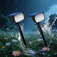 7 Modes Of Solar Outdoor Spotlight, RGB Color Change, IP65 Outdoor Waterproof, Work At Sunrise And R
