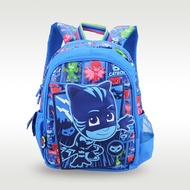 Original children's schoolbag boy cool backpack blue hero 4-7 years old 14 inches