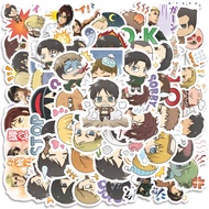 COD 50 Pcs Cute Waterproof Attack On Titan Anime V1 Stickers For Notebook Bike Skateboard Mobile Pho
