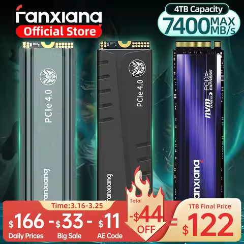 Fanxiang S660/S770/S880 SSD NVMe M2 PCIe4.0x4 1TB 2TB 4TB Internal Solid State Drive For PlayStation