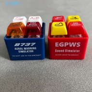 QINMEI EGPWS Warning Simulator, 737 Airbus Highly Simulated Pilot Keychain, Collection Sound Effects