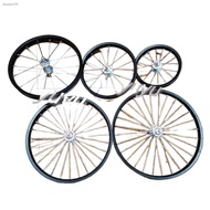 ✇◄Size 12,14,16,18,20  rim set for BMX KIDS FOLDING bike  double thread rear hub steel rim set