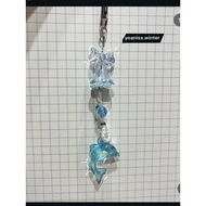 Blue whale keychain