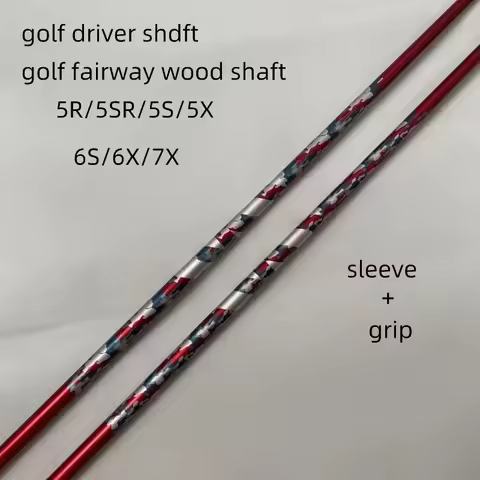 2025 Golf Shaft Red 5/6/7 S/R/SR/X Flex Graphite Driver And Wood Shafts with Free Assembly Sleeve An