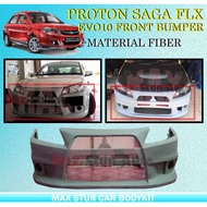 PROTON SAGA FLX FL BLM EVO10 EVO 10 EVOLUTION 10 DESIGN FRONT BUMPER MATERIAL FIBER FIBERGLASS