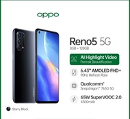 Oppo Reno5 5G 8/128GB Quad Camera NFC - Starry Black
