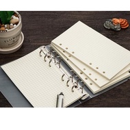 SN173 Loose Leaf A5 A6 6 Ring Binder Paper Dot Grid Blank To Do List A6 A5 6 Holes
