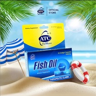 ATC Healthcare Fish Oil 1000mg x 30 Softgel Capsules FDA Approved Supplement for Heart Health Mood M