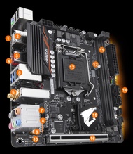 GIGABYTE MINI B360N AORUS GAMING WIFI DDR4 M.2รองรับเจน8-9