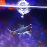 MXBEAUTY 4pcs/set Floating Shark Whale Figurines, with Floating Ball Cartoon Shark Miniature Models,