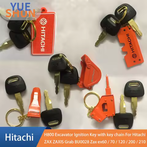 2pcs H800 Excavator Ignition Key For Hitachi ZAX ZAXIS Grab BU0028 Zax ex60 / 70 / 120 / 200 / 210 D