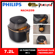 PHILIPS 7.2L Airfryer XL (Essential) Connected NA342 (NA342/09) - Rapid Air Quick Clean basket Nutri