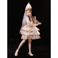 Russian Costume Children's Costume Girls Minority Ethnic Dance Costume Weiwu Ethnic Dance Kazakhstan