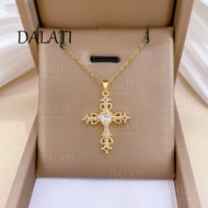 DALATI DALATI Love Cross Classy Gorgeous Necklace Female All-Match Clavicle Chain Titanium Steel Cha
