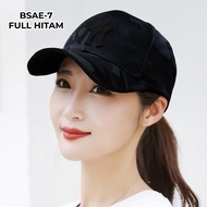 Topi Baseball Korea NY Aksen Loreng Army Fashion Casual Cap Sport Trendy Import BSAE YARRA