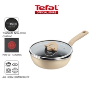 Tefal One Pick Pot Pan 22cm Wok Pan w/glass lid G16725 G16625 G16525