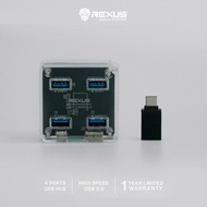 Cheapest Rexus USB Hub 3.1 H331 4 Ports + Type-C Converter