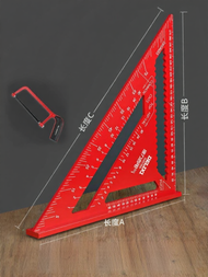 OUKUMAN | High Precision Aluminum Try Square 90 Degree 45 Degree