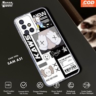 HP Samsung A51 Case Samsung A51 KAWS Motif - Clear Case - Softcase ThickBENING - Casing Premium HDhp